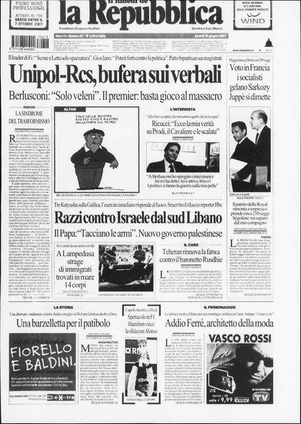 Il lunedì de La repubblica